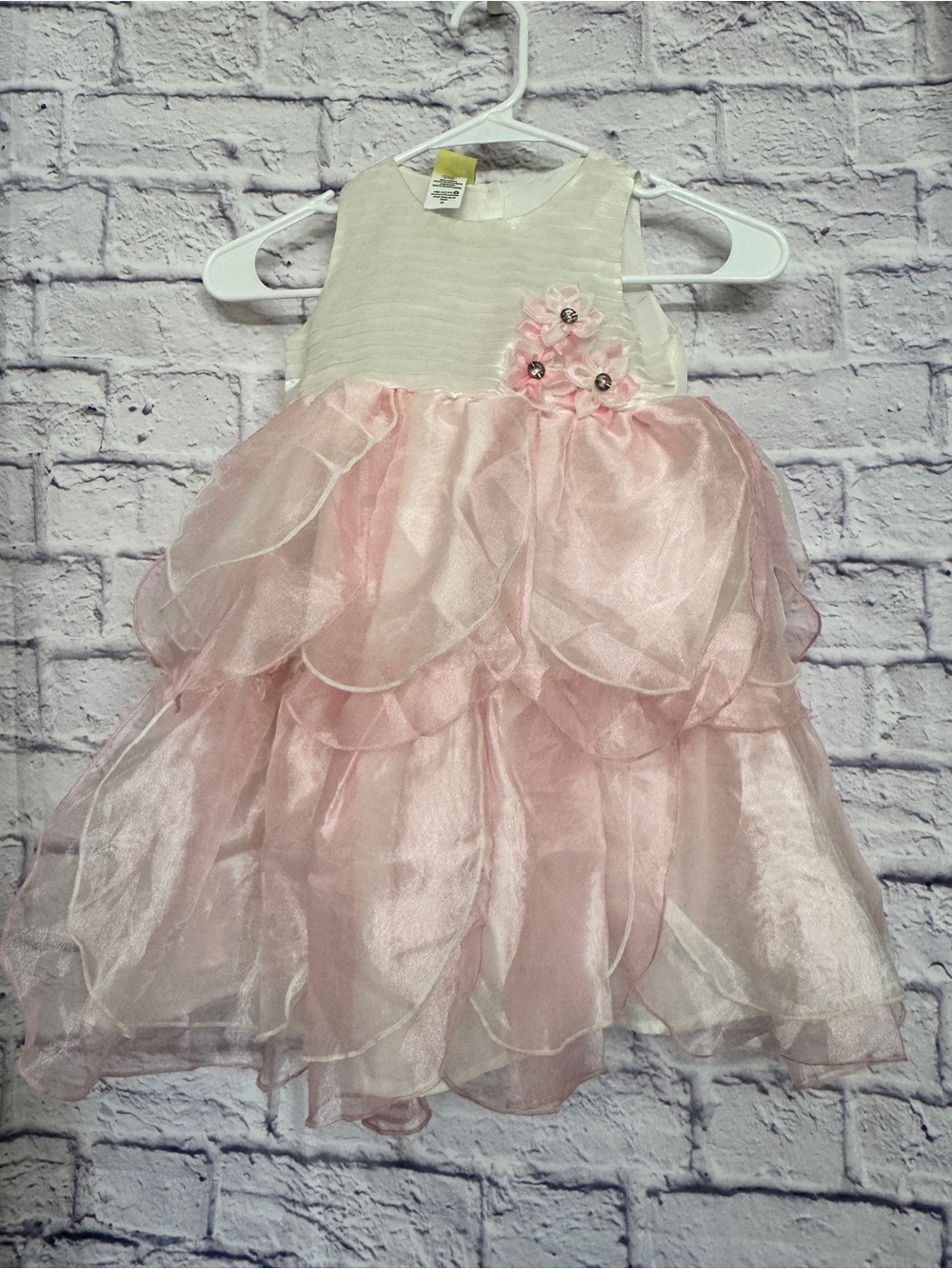 Pink‎ and Ivory Floral Party Dress Holiday Editions size 4T
